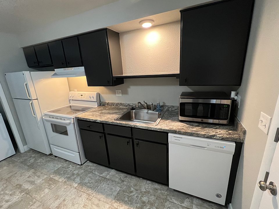 Refrigerator, stove, dishwasher, microwave