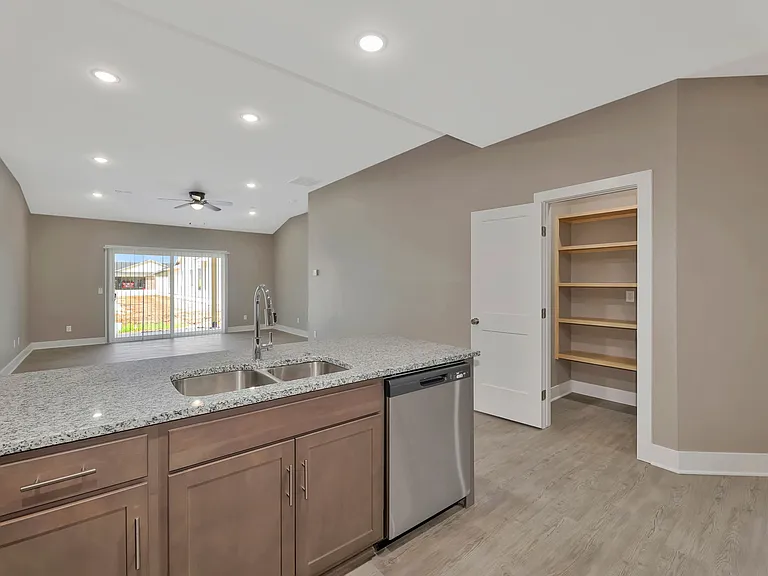 Walk in pantry in addition to large kitchen