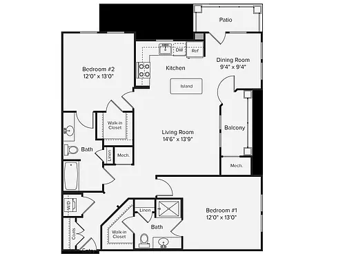 Floor plan 1157