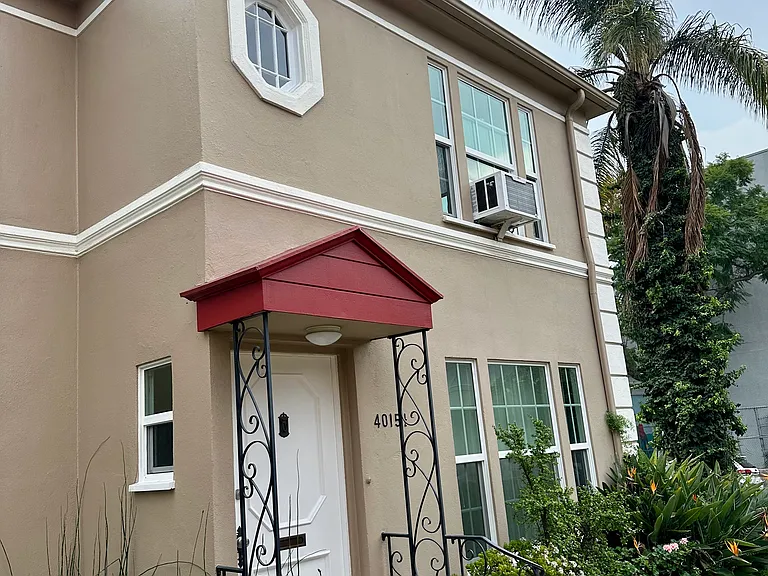 Front of the apartment