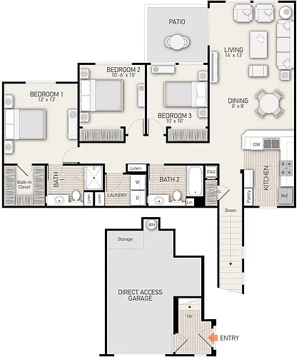 Floor plan Plan F