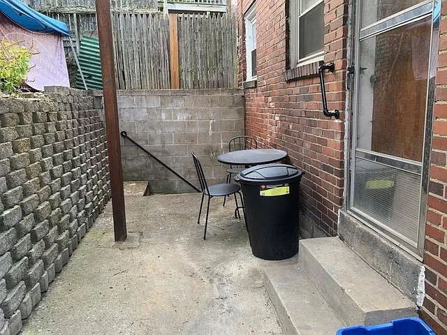 Rear patio. Great for grilling or enjoying your favorite meal in summertime.