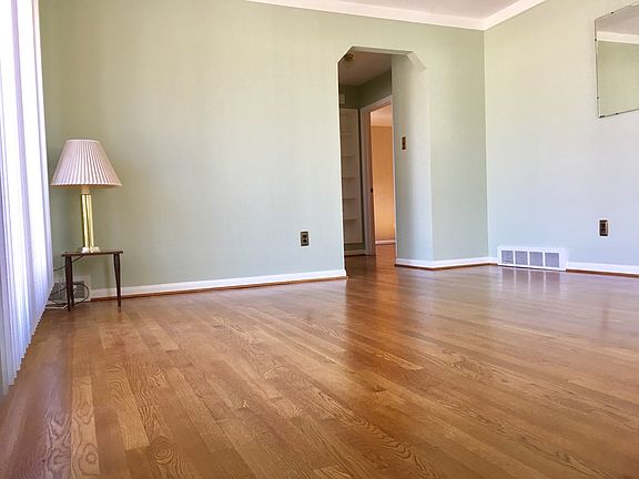 Freshly refinished hardwoods