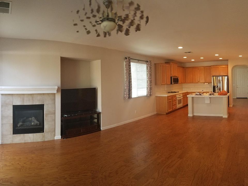 Living room and open kitchen