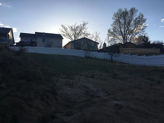 fenced in back yard on approx. 1/4 of an acre