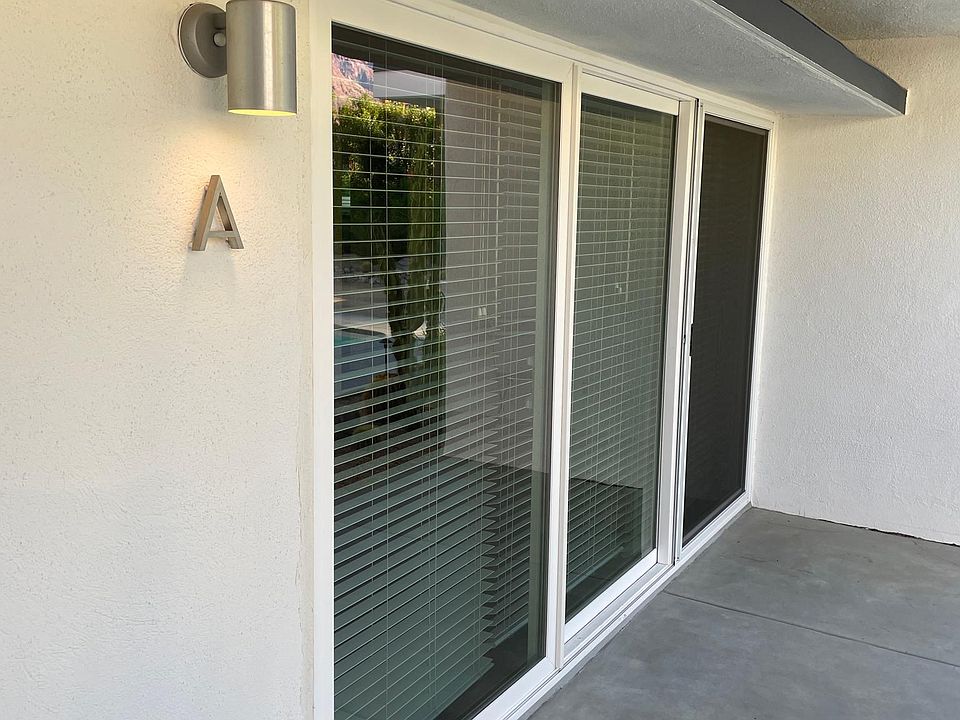 Back sliding door to unit