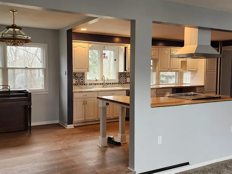 Dining area and kitchen