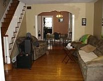 Living and dining room.