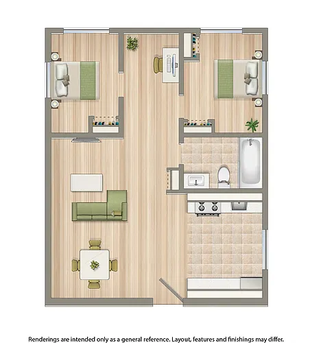 Floor plan 2 Bedroom