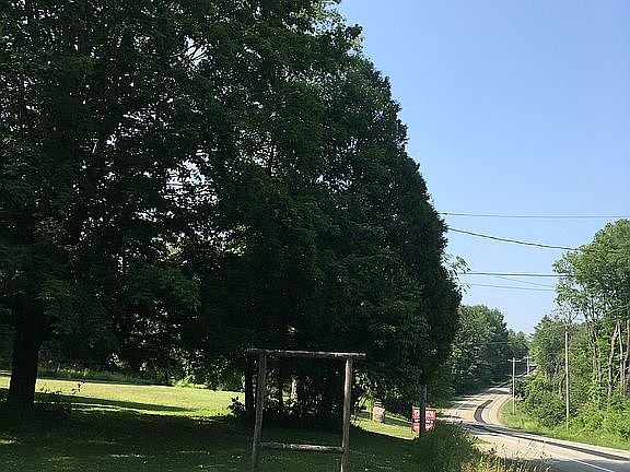 Large frontage of property 