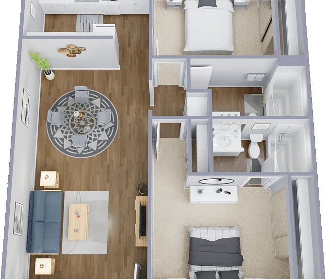 Plan D Floorplan Diagram