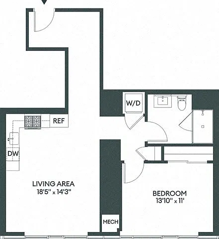 Floor plan 1E