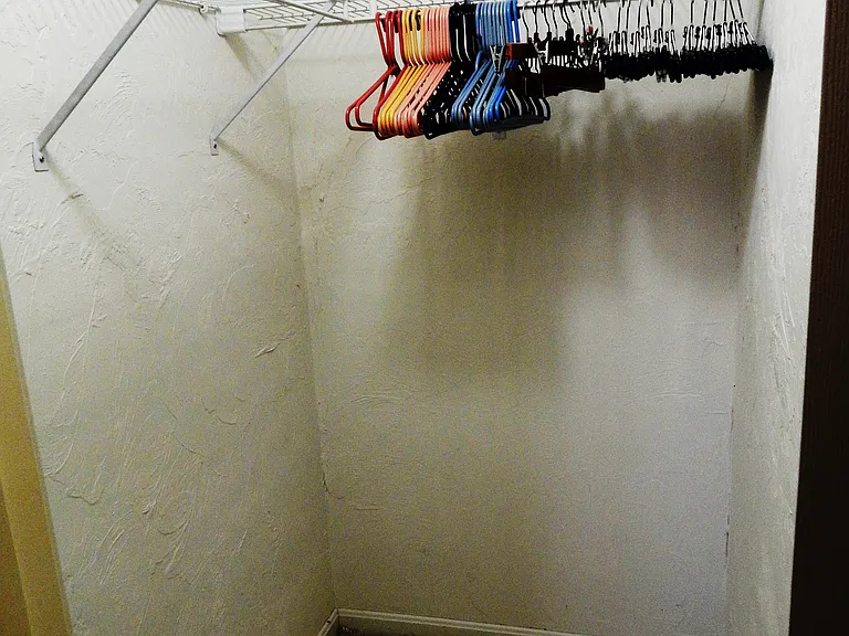Master bedroom walk-in closet