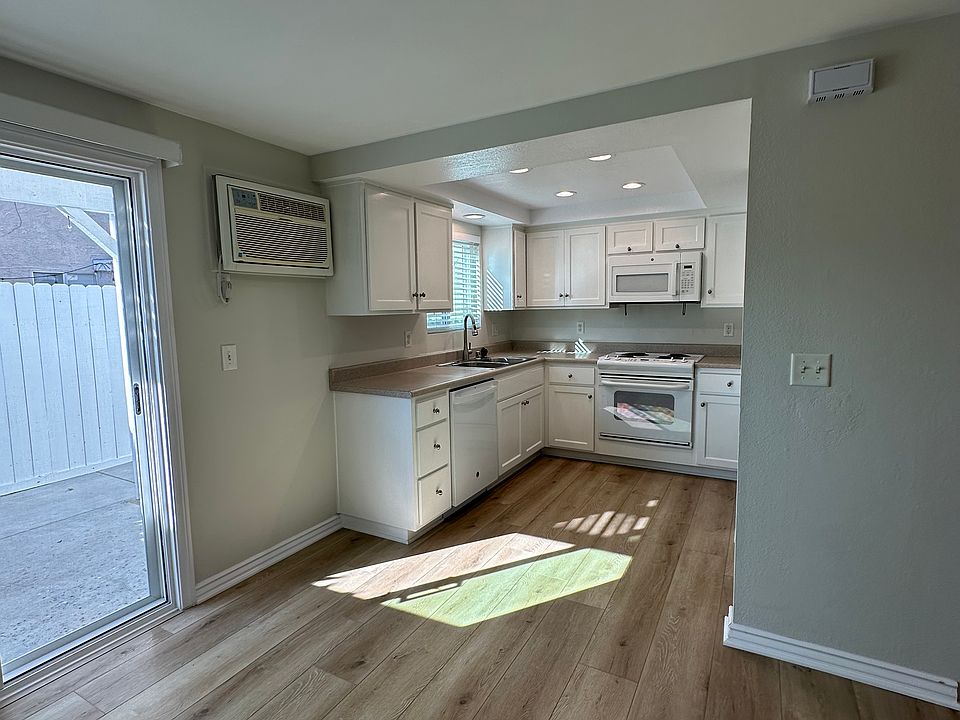 Dining area overlooking the kitchen area.