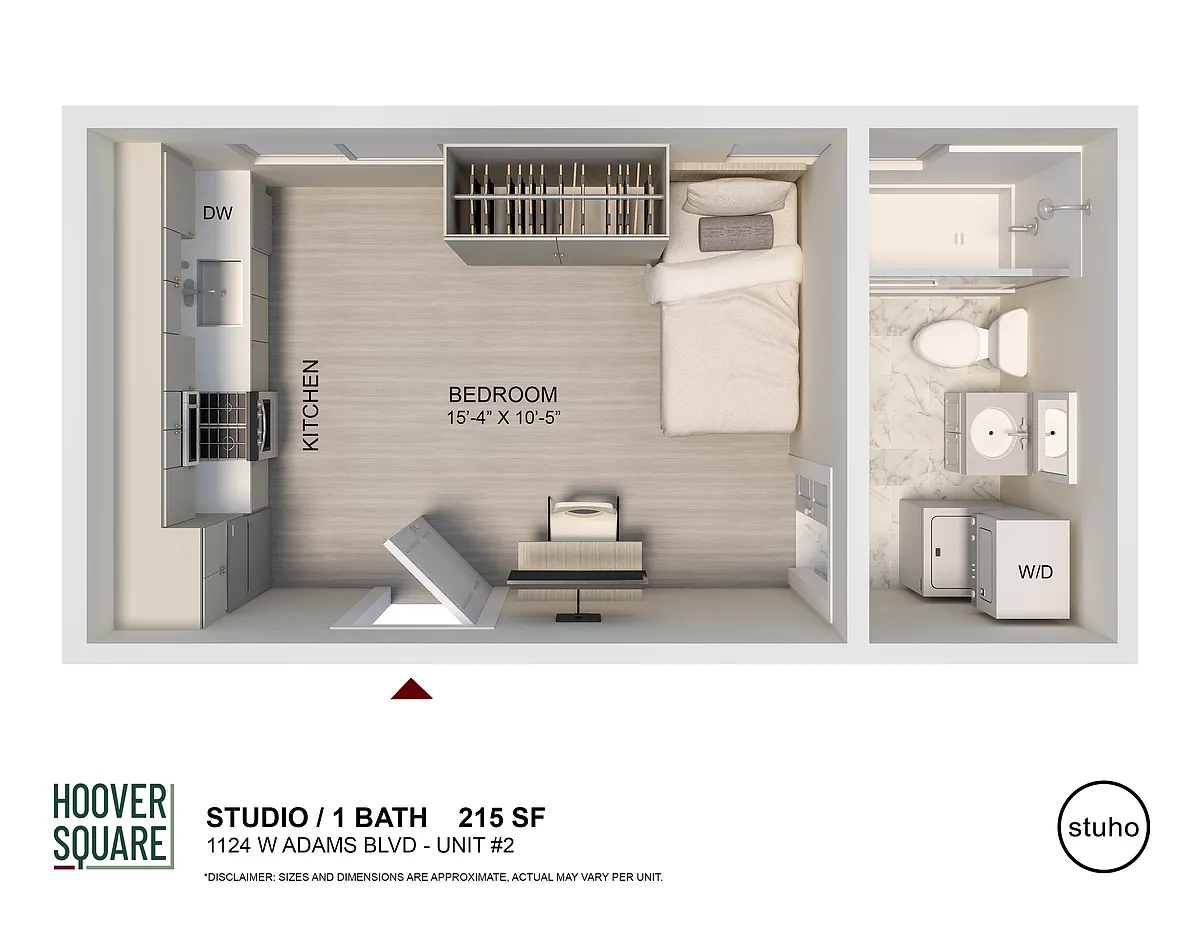 Floor plan Studio - Suites