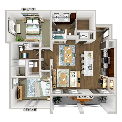 Floor plan B3