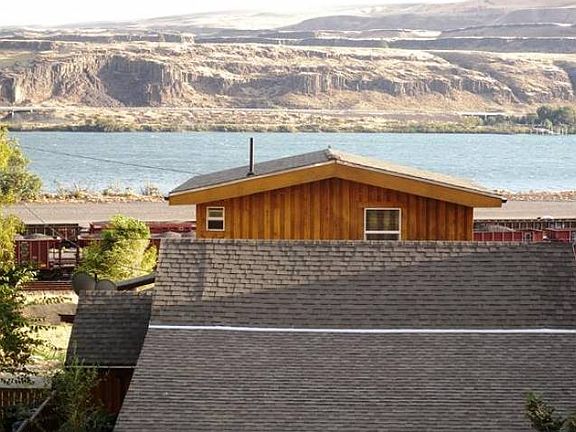 View of river over home