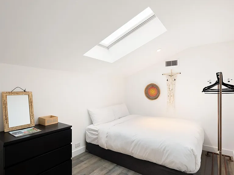 Sleep comes easy in the uber-comfortable king bed!