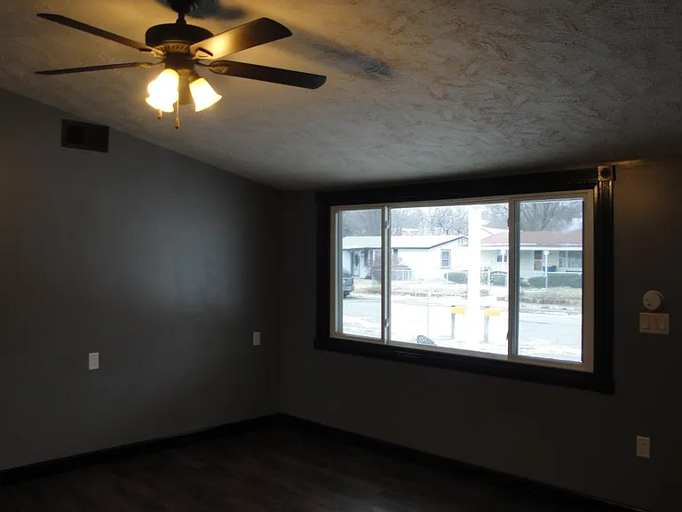 Picture window in living room