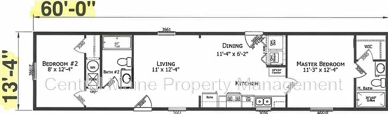 2 bed, 2.0 bath, $1,350 — Photo 2