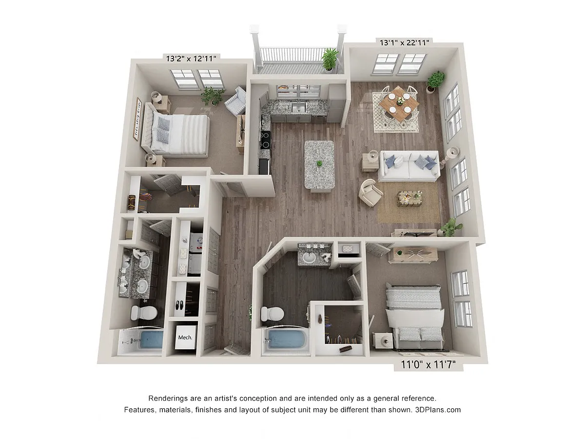 Floor plan B2M1