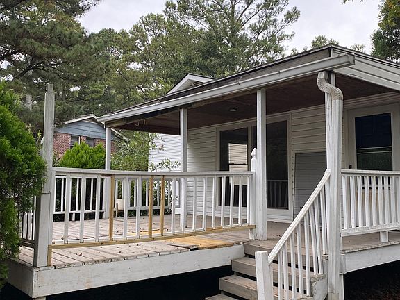 Deck is half covered