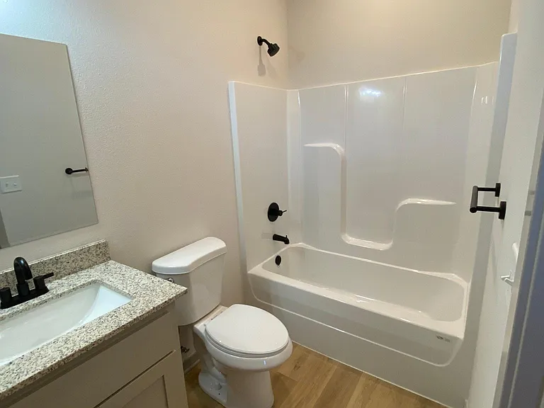 bathroom 2/ connects to second bedroom- no hall access.
