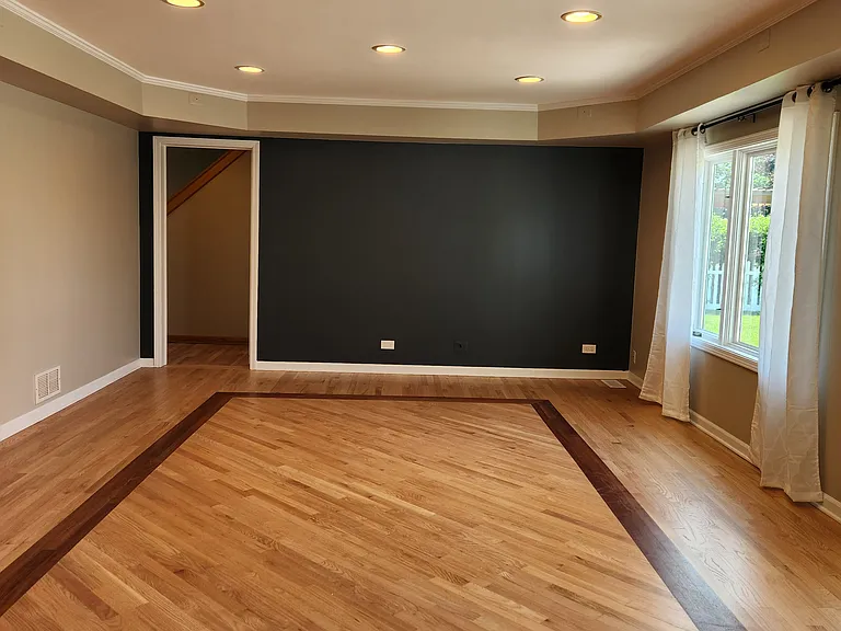 Zoomed in view of family room