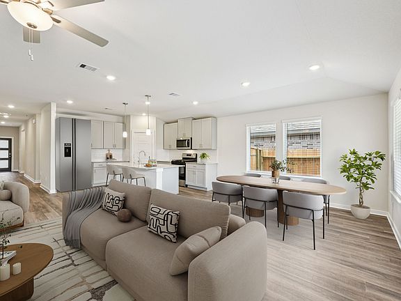 The Preston floorplan in Stewart s Ranch of Conroe, TX.