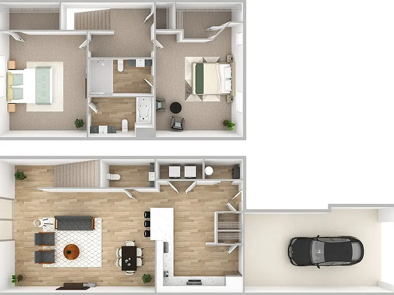 2 Bedroom | 2.5 Bath | 1230 SF 2 Bedroom | 2.5 Bath | 1230 SF