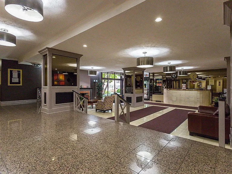 Lobby with staffed concierge