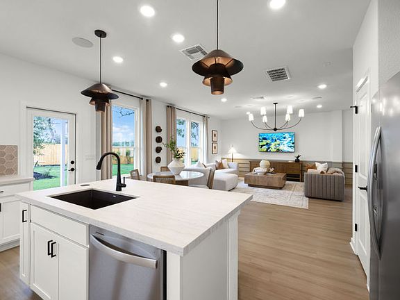 Kitchen Open to Gathering Space