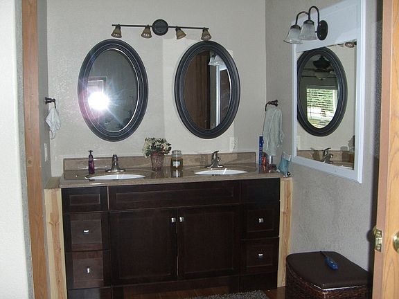 Master bath with double sink