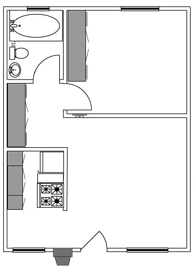 Floor plan One Bedroom