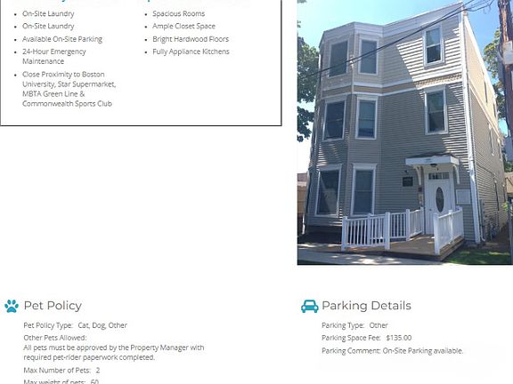 Pet & Parking Fees