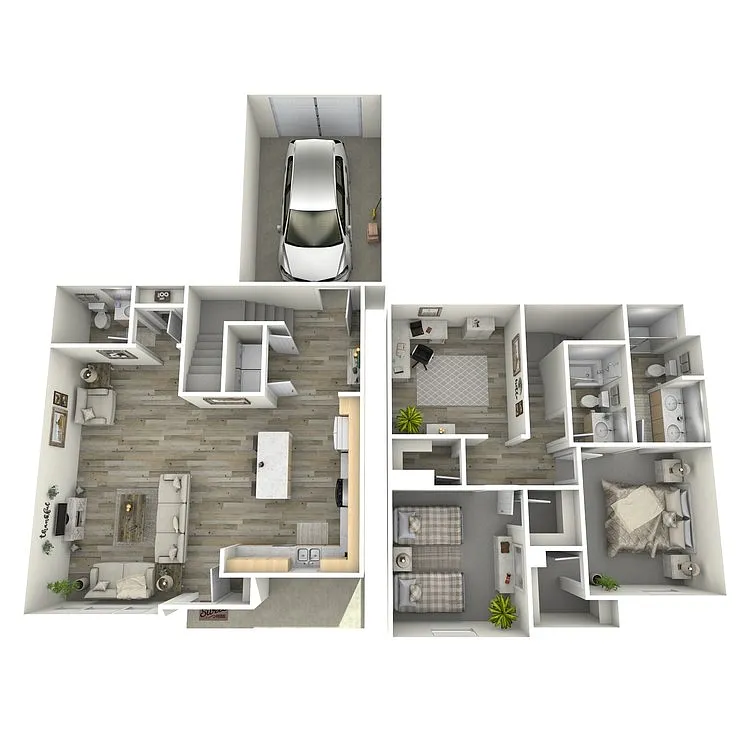Floor plan PLAN B3.1 TOWNHOME