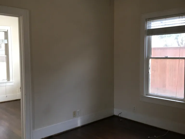 View from living room to bedroom.