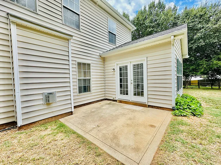 Rear patio