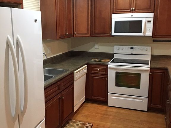 Kitchen to left from front door