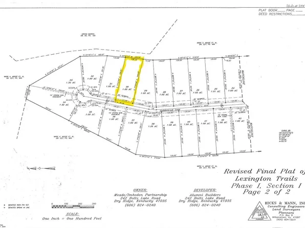 LOT 30 Saddlebrook Rd, Dry Ridge, KY 41035