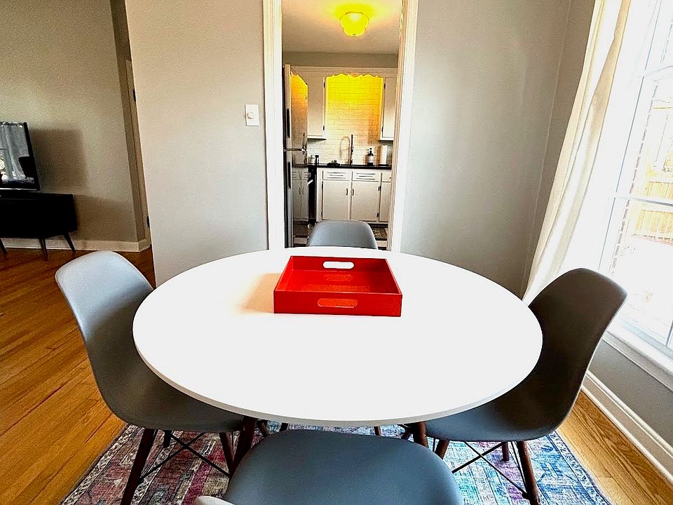 View of Dining Room Into Kitchen