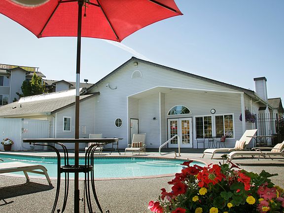Apartment Community Pool ; Parkland Tacoma WA Apartments For Rent ;Westminster Towers Apartments