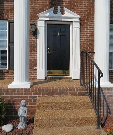 Picturesque Columned Entry