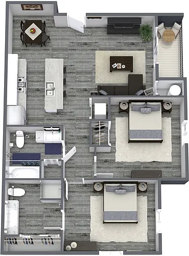 Floor plan 2 Bedroom