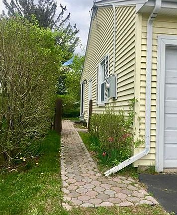 Pretty pavers lead you from...