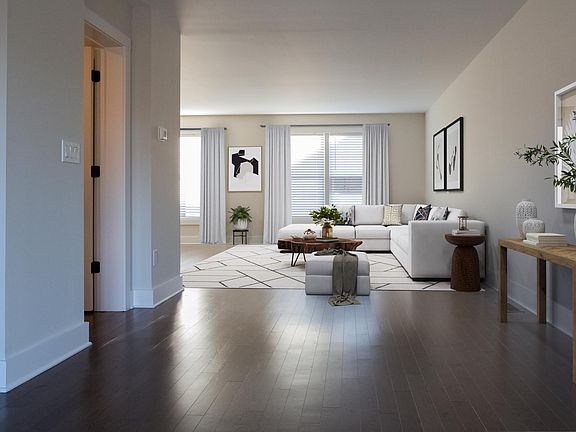 Buffet Area or Home Office + Powder Room