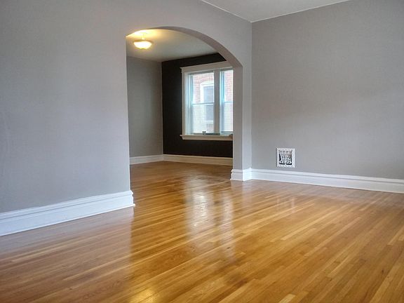 Living room opens to dining room