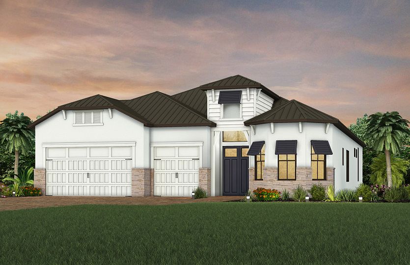 Exterior CO3 with stone detail and metal roof