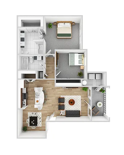 Floor plan B1 Renovated