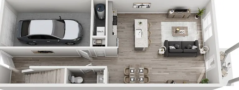 Townhouse First floor - Interior Unit